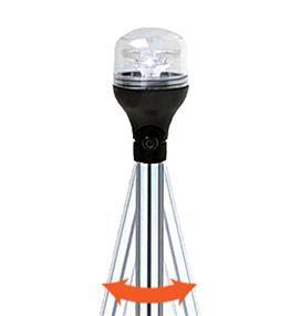 LED Pole Mounted Articulating Light - BacktoBoating