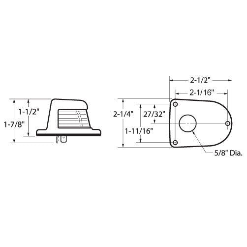 Classic Stainless Bi Color Nav Light - BacktoBoating