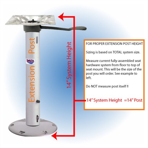 238 Series Pedestals & Extension Posts - BacktoBoating