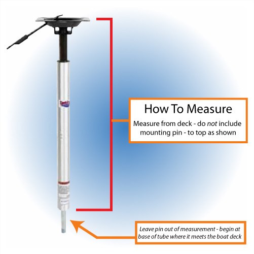 3/4" Adjustable Height Boat Seat Pedestals - BacktoBoating