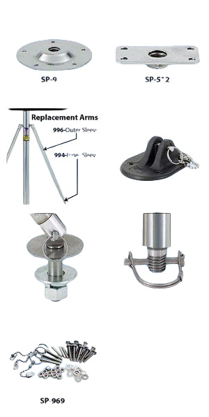 Swivl-Eze Ski Tow Pylon Parts - BacktoBoating