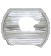 White Transom Navigation Light - BacktoBoating