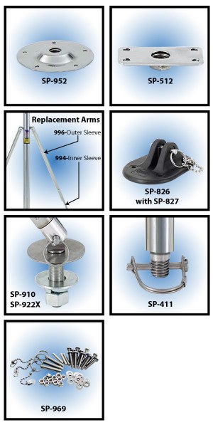 Swivl-Eze Ski Tow Pylons and Parts