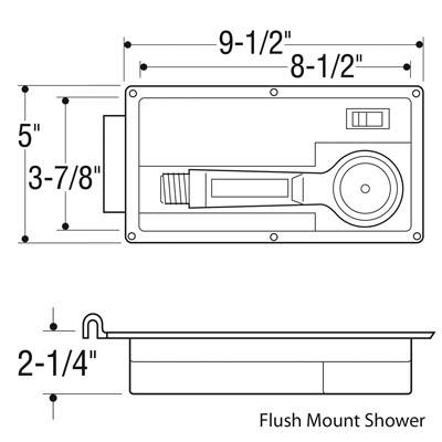 Flush Mount Shower System - BacktoBoating