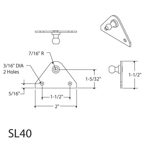 SL40 Bracket - BacktoBoating