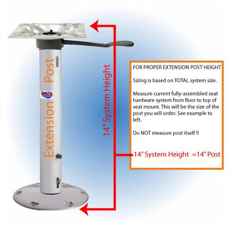 238 Series Pedestals & Extension Posts - BacktoBoating